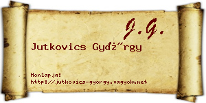 Jutkovics György névjegykártya